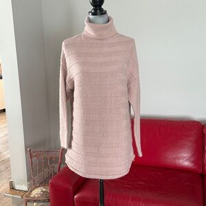 Simons Soft Pink Turtleneck Sweater